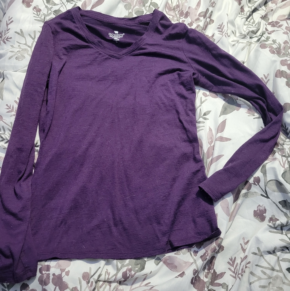 Long sleeved wool shirt